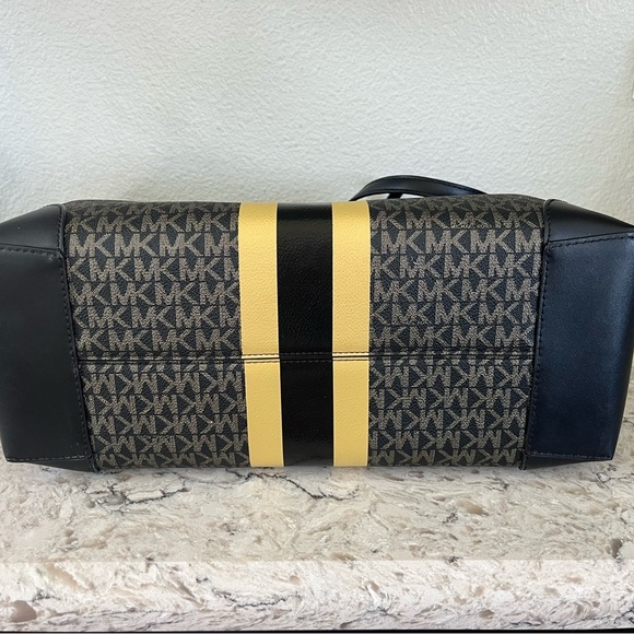 Michael Kors Black and Yellow Tote Bag - Picture 5 of 7